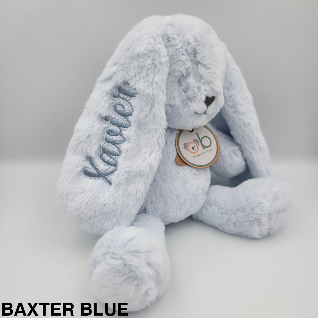 OB Designs Bunny Soft Toy Medium 34cm Baxter Blue