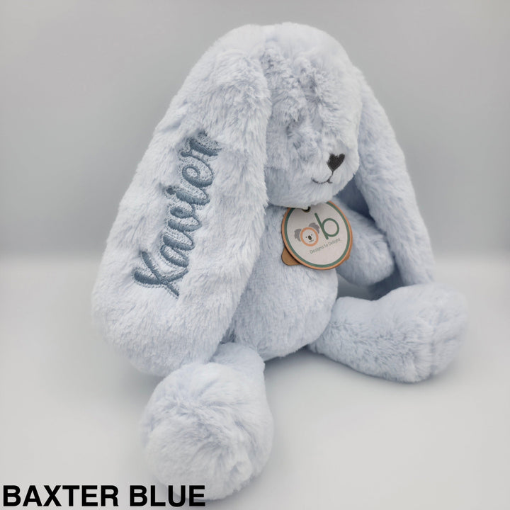 OB Designs Bunny Soft Toy Medium 34cm Baxter Blue