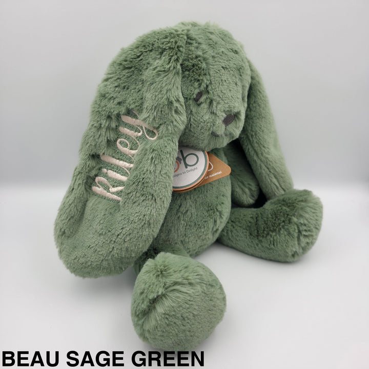 OB Designs Bunny Soft Toy Medium 34cm Beau Sage Green