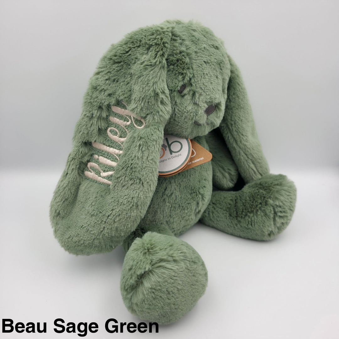 OB Designs Bunny Soft Toy Medium 34cm Beau Sage Green