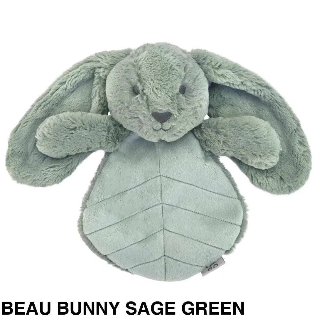 OB Designs Comforter Toy Beau Bunny Sage Green