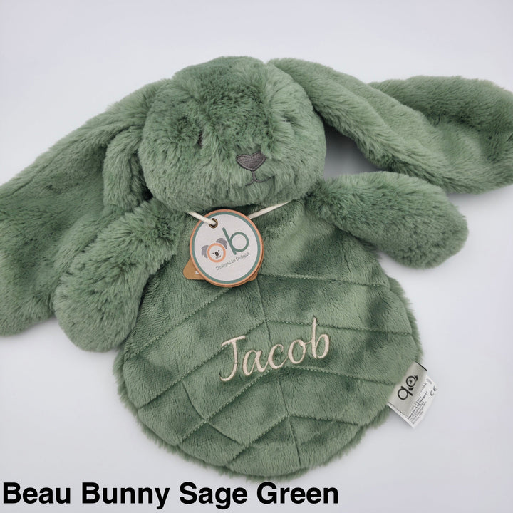OB Designs Comforter Toy Beau Bunny Sage Green
