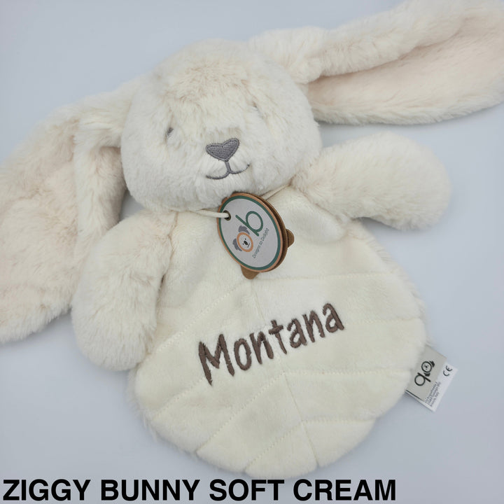 OB Designs Comforter Toy Ziggy Bunny Soft Cream