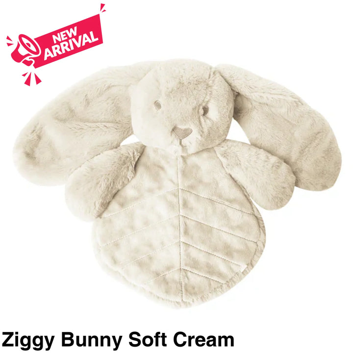 OB Designs Comforter Toy Ziggy Bunny Soft Cream