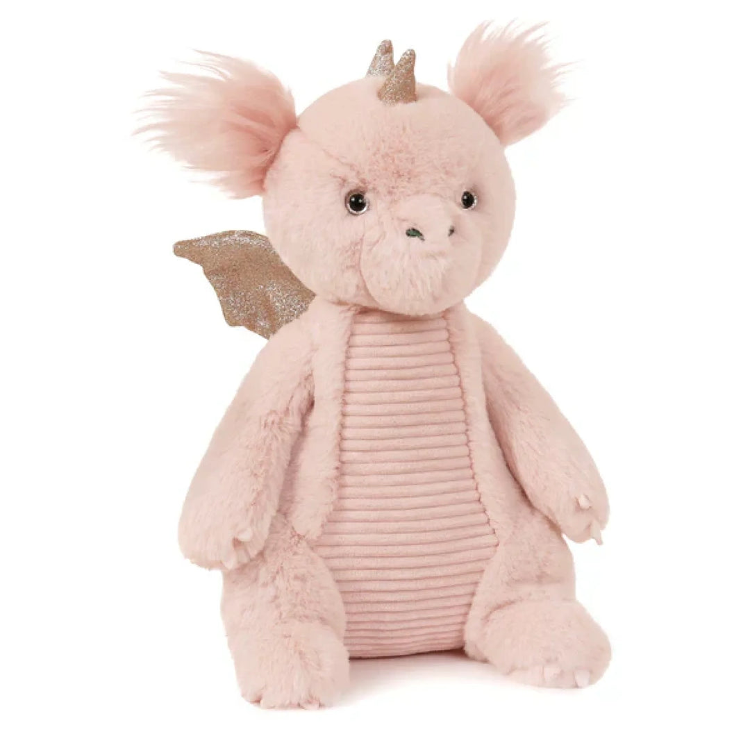OB Designs Dragon Soft Toy 30cm Sparkles (pink)