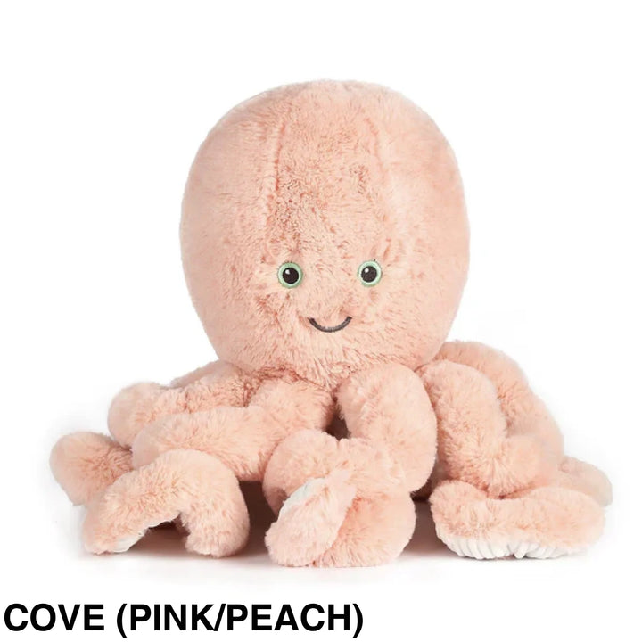 OB Designs Octopus Soft Toy 38cm Cove (pink/peach)