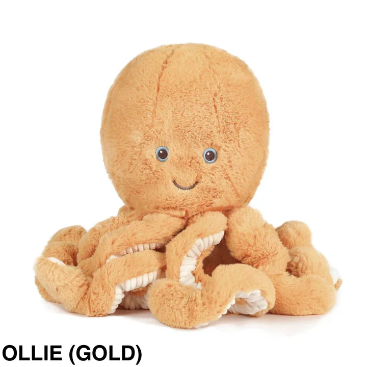 OB Designs Octopus Soft Toy 38cm Ollie (gold)