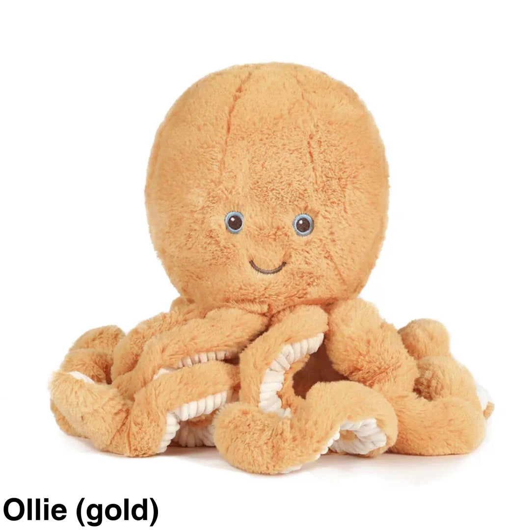 OB Designs Octopus Soft Toy 38cm Ollie (gold)