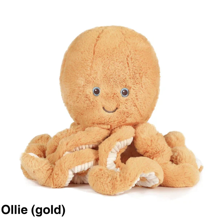 OB Designs Octopus Soft Toy 38cm Ollie (gold)