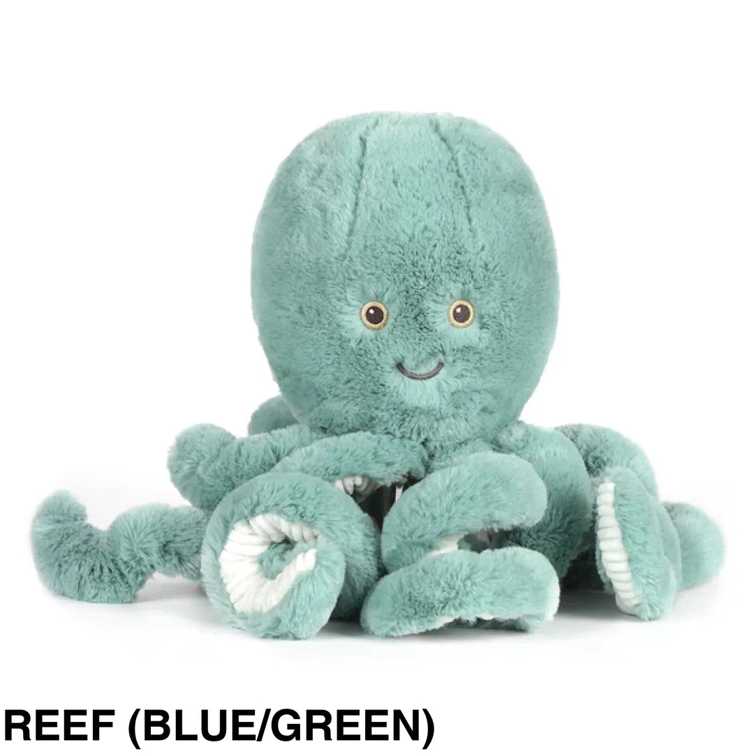 OB Designs Octopus Soft Toy 38cm Reef (blue/green)