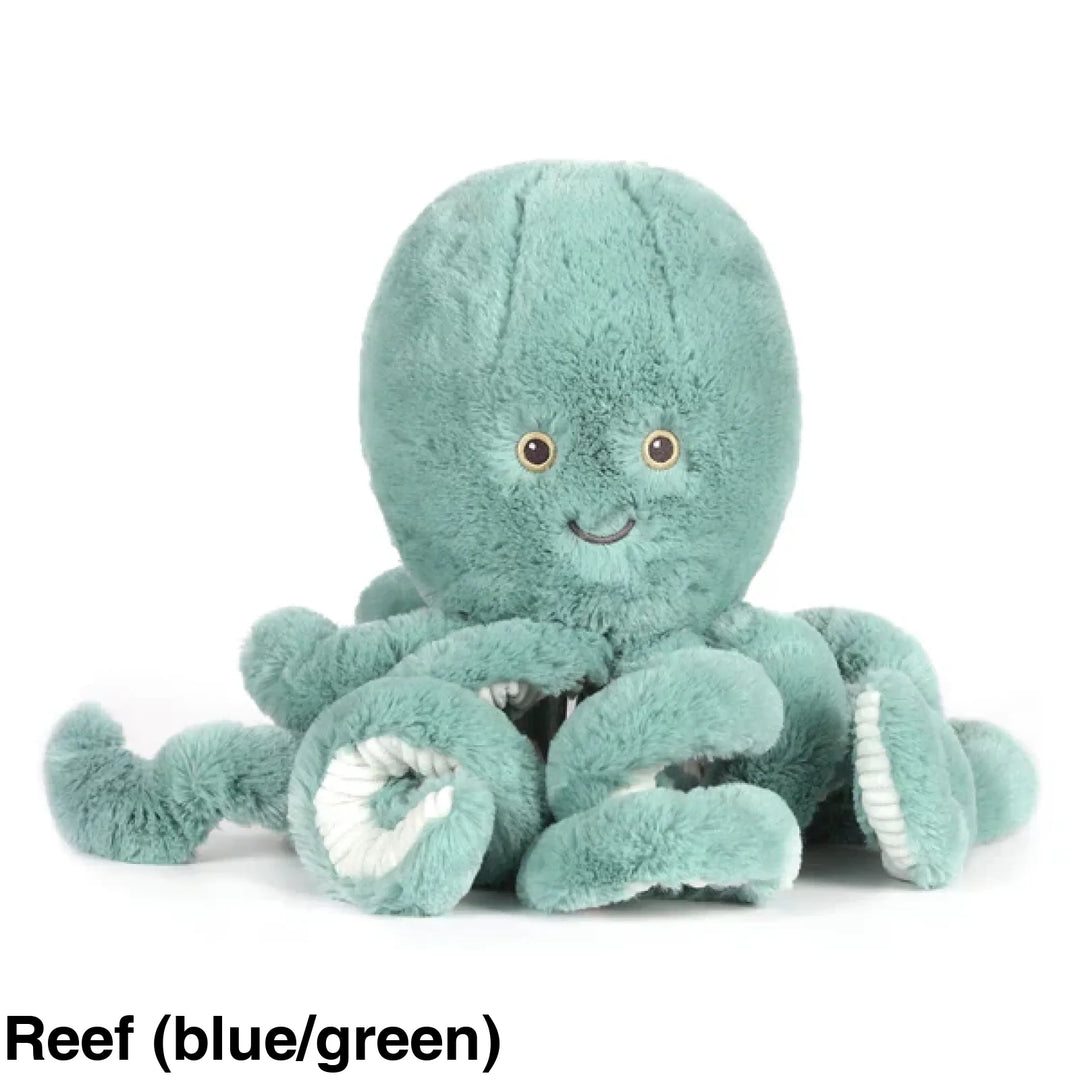 OB Designs Octopus Soft Toy 38cm Reef (blue/green)