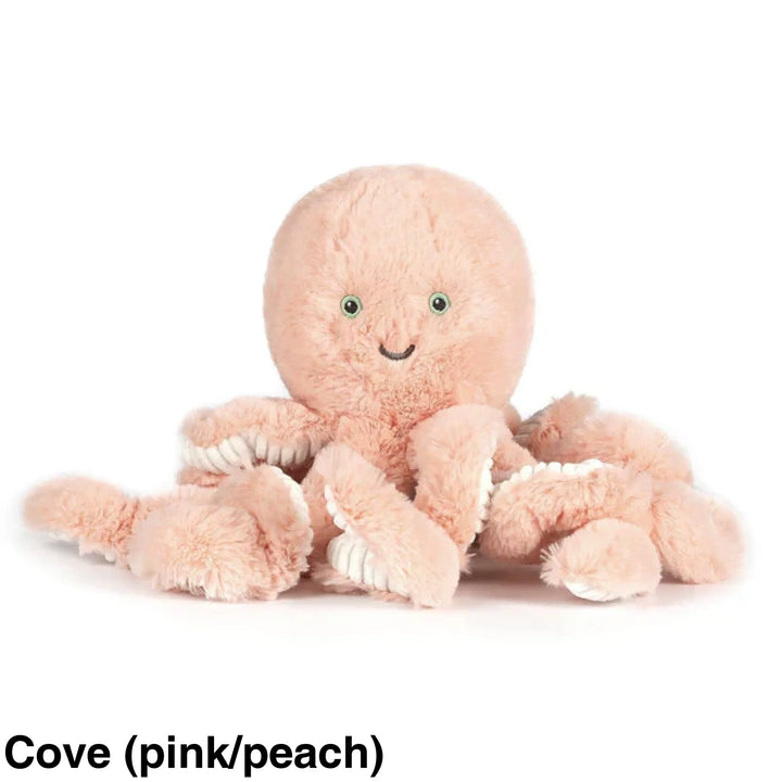 OB Designs Octopus Little Soft Toy 22cm Cove (pink/peach)