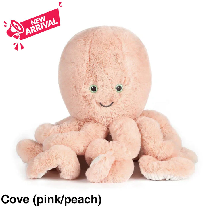 OB Designs Octopus Soft Toy 38cm Cove (pink/peach)