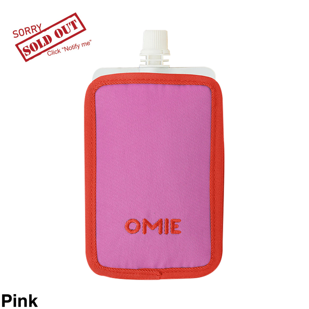 Omie Freezable Food Pouch Pink