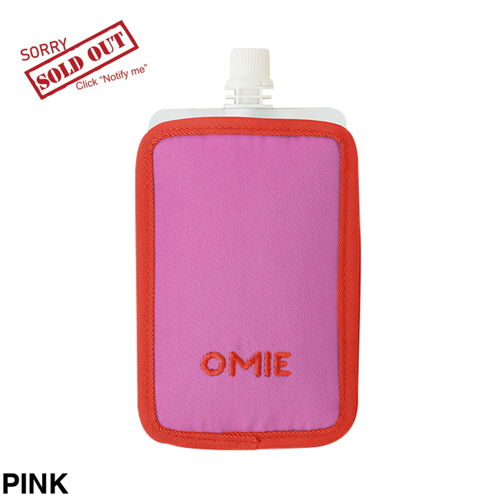 Omie Freezable Food Pouch Pink