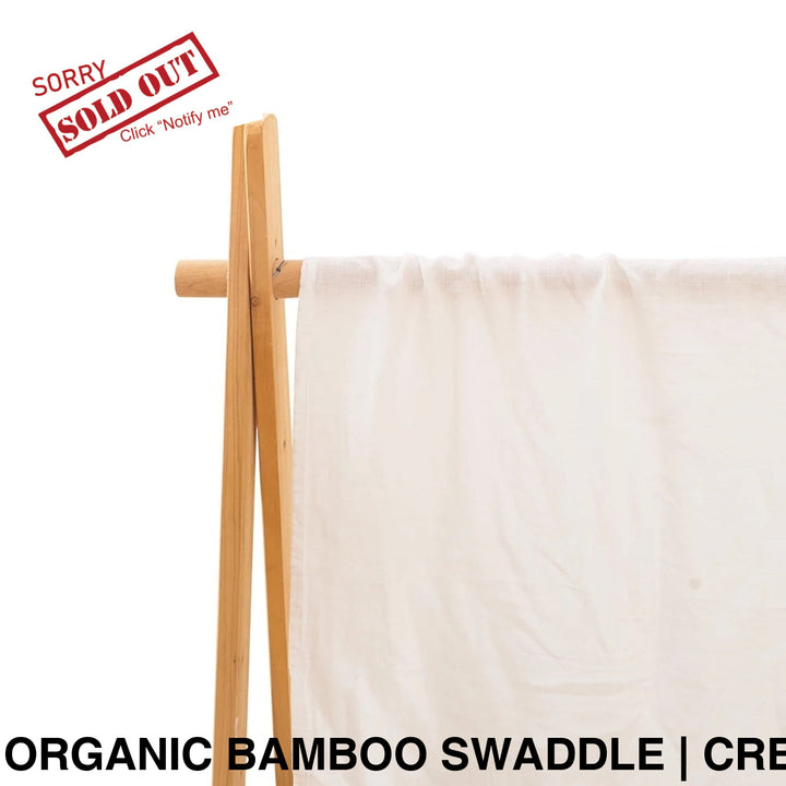 Organic Muslin Swaddle - Assorted Bamboo | Cream Wraps