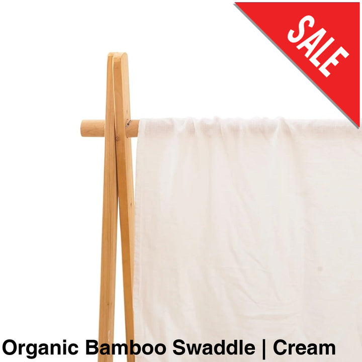 Organic Muslin Swaddle - Assorted Bamboo | Cream Wraps