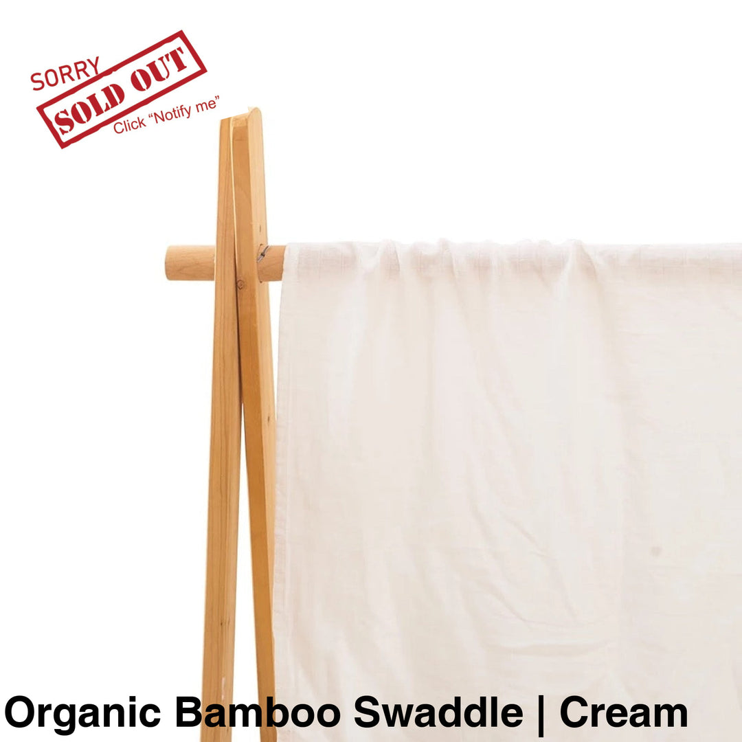 Organic Muslin Swaddle - Assorted Bamboo | Cream Wraps