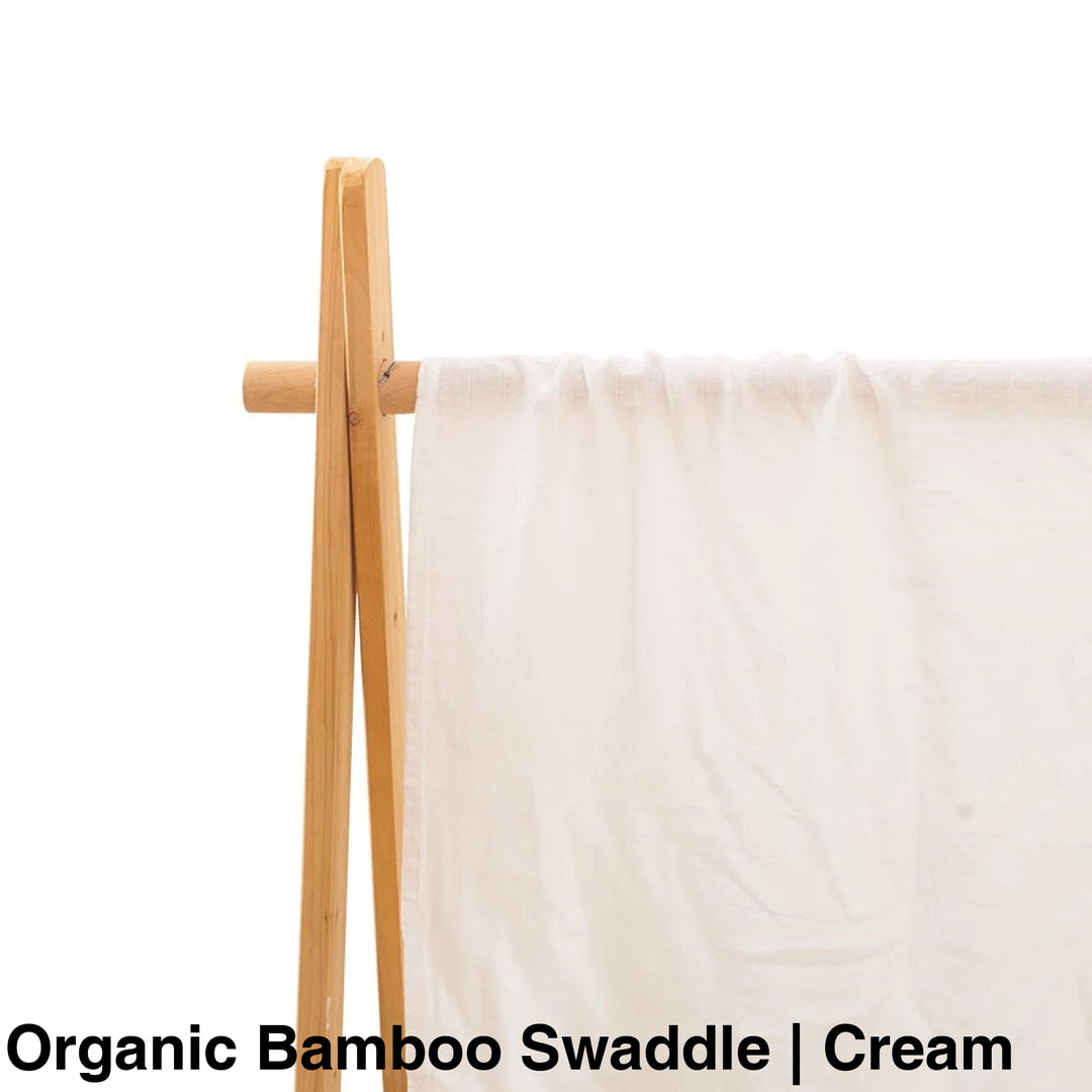 Organic Muslin Swaddle - Assorted Bamboo | Cream Wraps