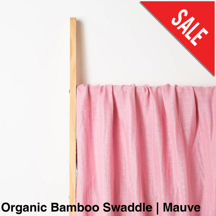 Organic Muslin Swaddle - Assorted Bamboo | Mauve Wraps