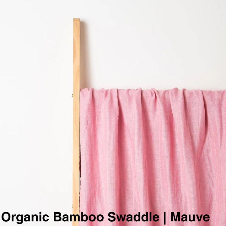 Organic Muslin Swaddle - Assorted Bamboo | Mauve Wraps