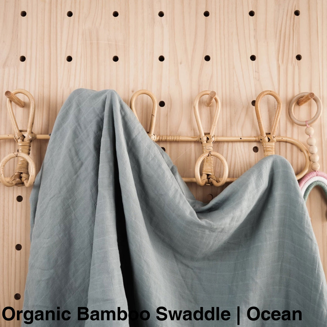 Organic Muslin Swaddle - Assorted Bamboo | Ocean Wraps