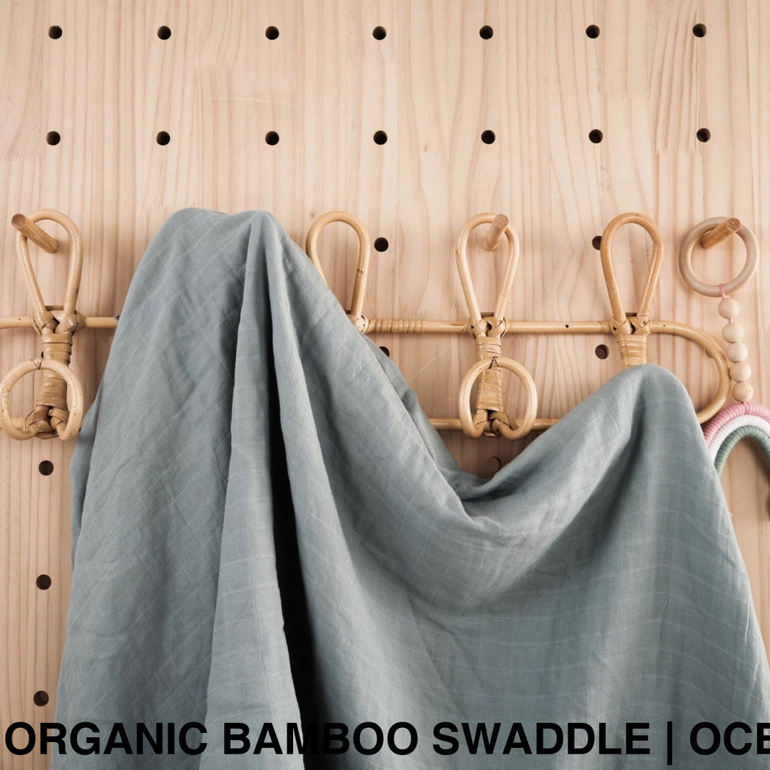 Organic Muslin Swaddle - Assorted Bamboo | Ocean Wraps