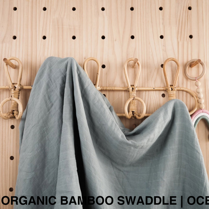 Organic Muslin Swaddle - Assorted Bamboo | Ocean Wraps