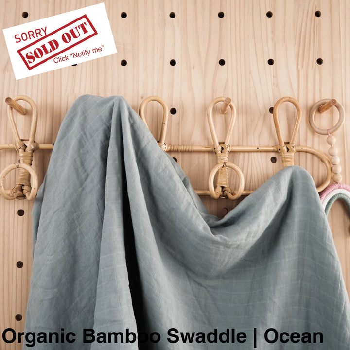 Organic Muslin Swaddle - Assorted Bamboo | Ocean Wraps
