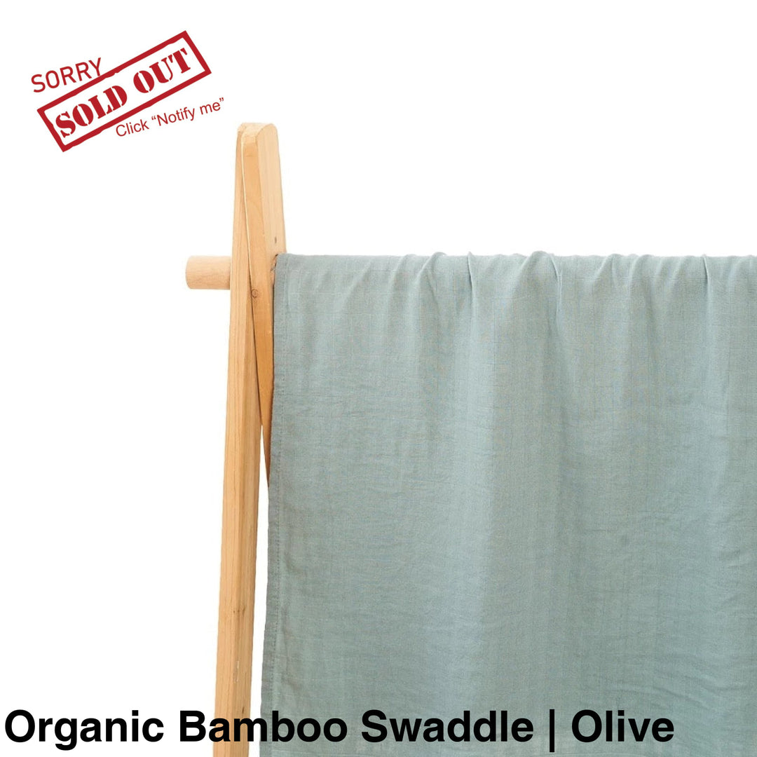 Organic Muslin Swaddle - Assorted Bamboo | Olive Wraps