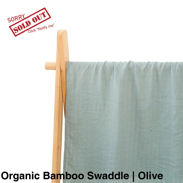 Organic Muslin Swaddle - Assorted Bamboo | Olive Wraps