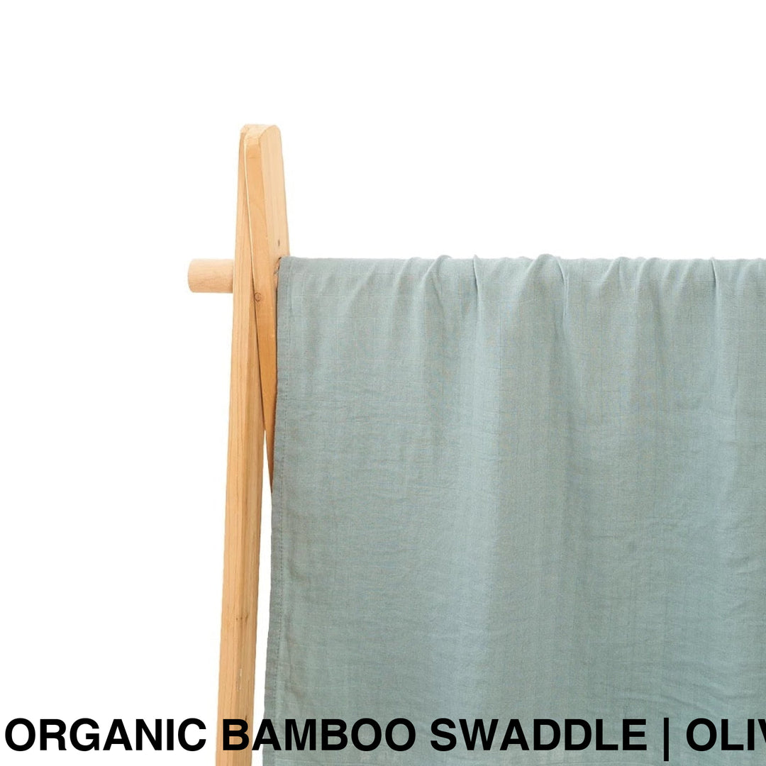 Organic Muslin Swaddle - Assorted Bamboo | Olive Wraps
