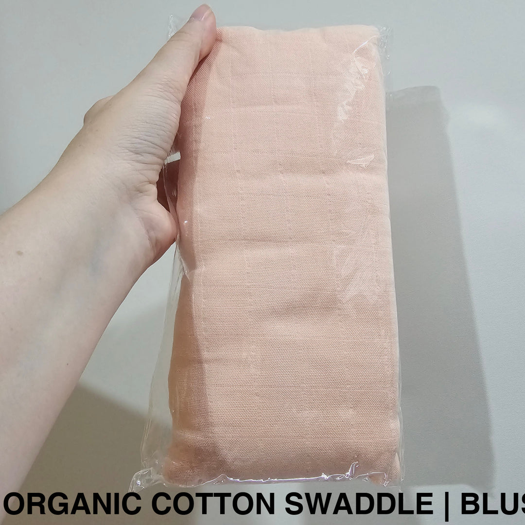 Organic Muslin Swaddle - Assorted Cotton | Blush Bamboo Wraps