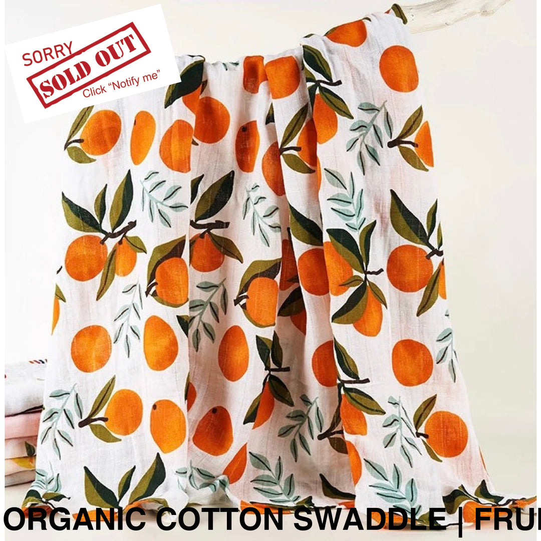 Organic Muslin Swaddle - Assorted Cotton | Fruits Bamboo Wraps