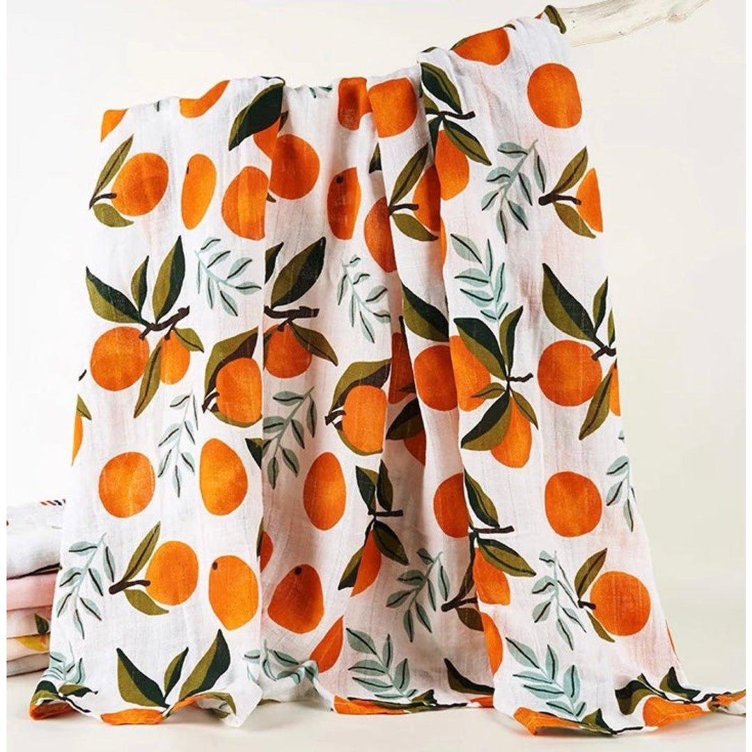 Organic Muslin Swaddle - Assorted Cotton | Fruits Bamboo Wraps