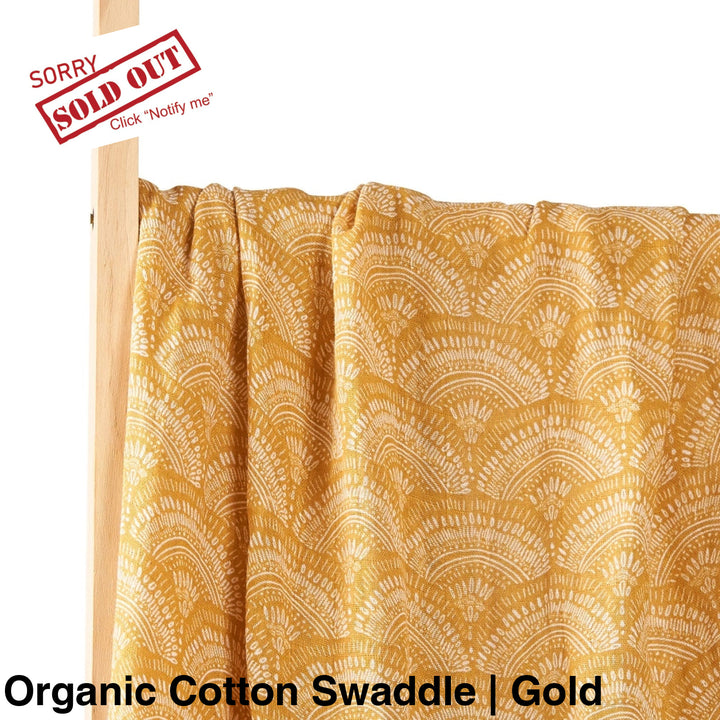 Organic Muslin Swaddle - Assorted Cotton | Gold Bamboo Wraps