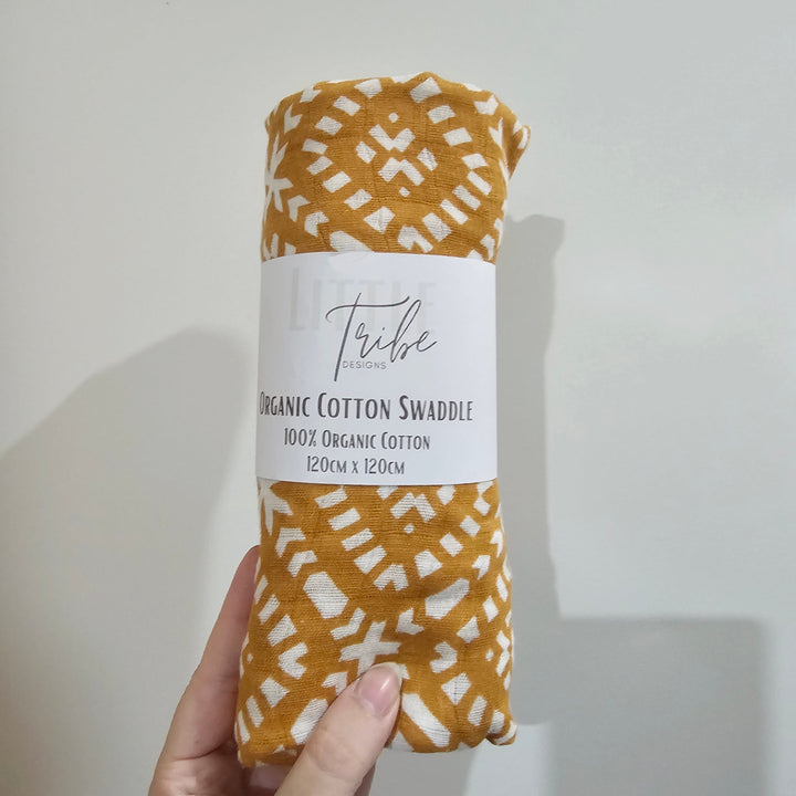 Organic Muslin Swaddle - Assorted Cotton | Gold Bamboo Wraps