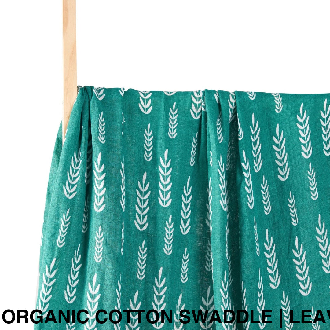 Organic Muslin Swaddle - Assorted Cotton | Leaves Bamboo Wraps