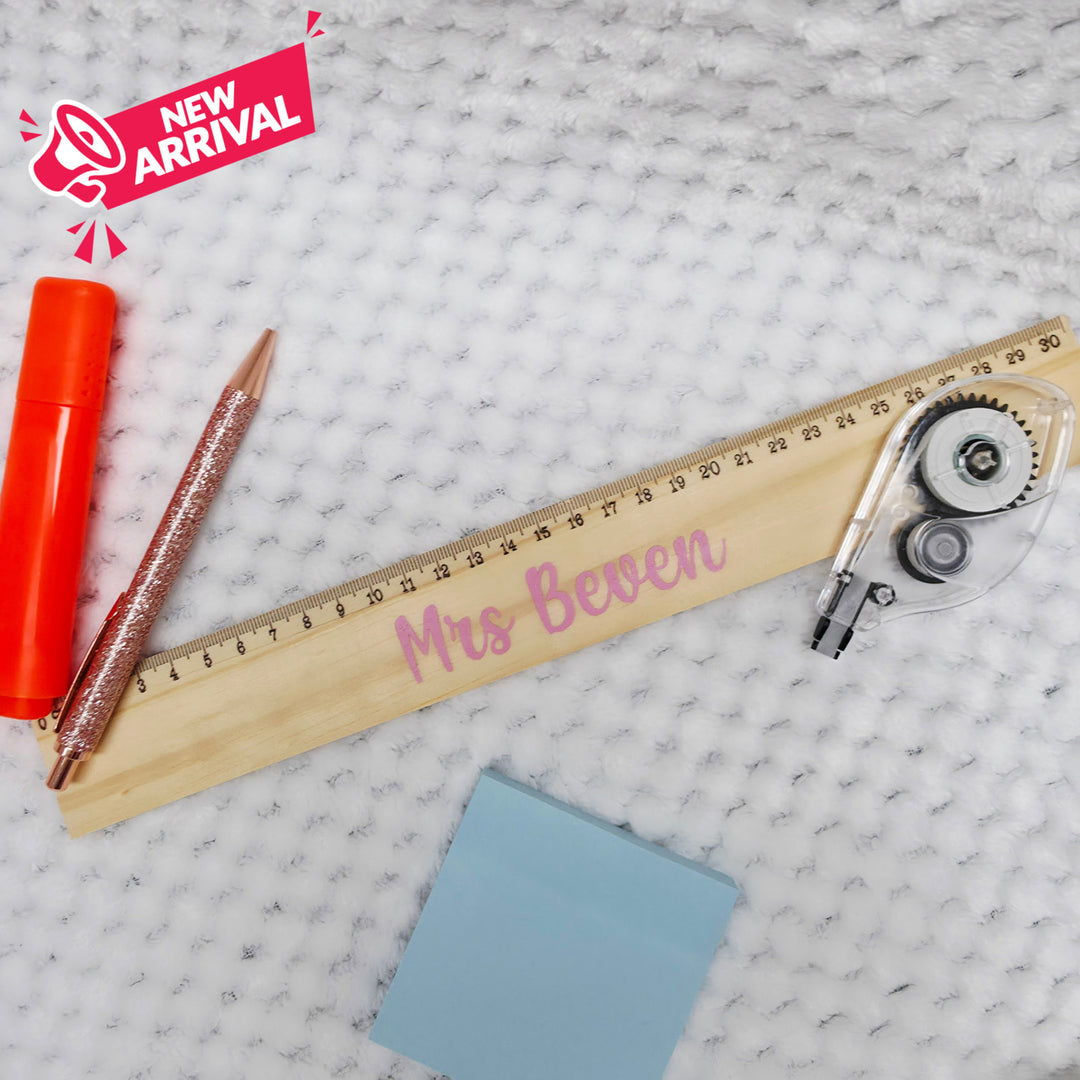 Personalised 30cm Wooden Ruler