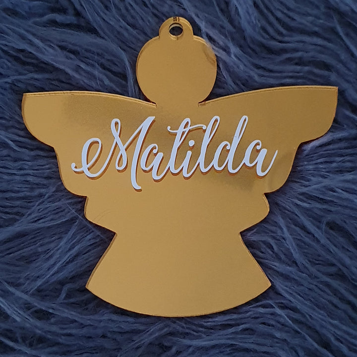 Personalised Acrylic Christmas Bauble - Small