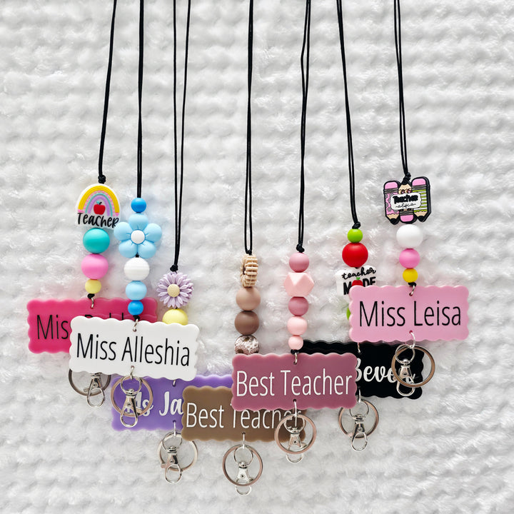 Personalised Beaded Lanyard