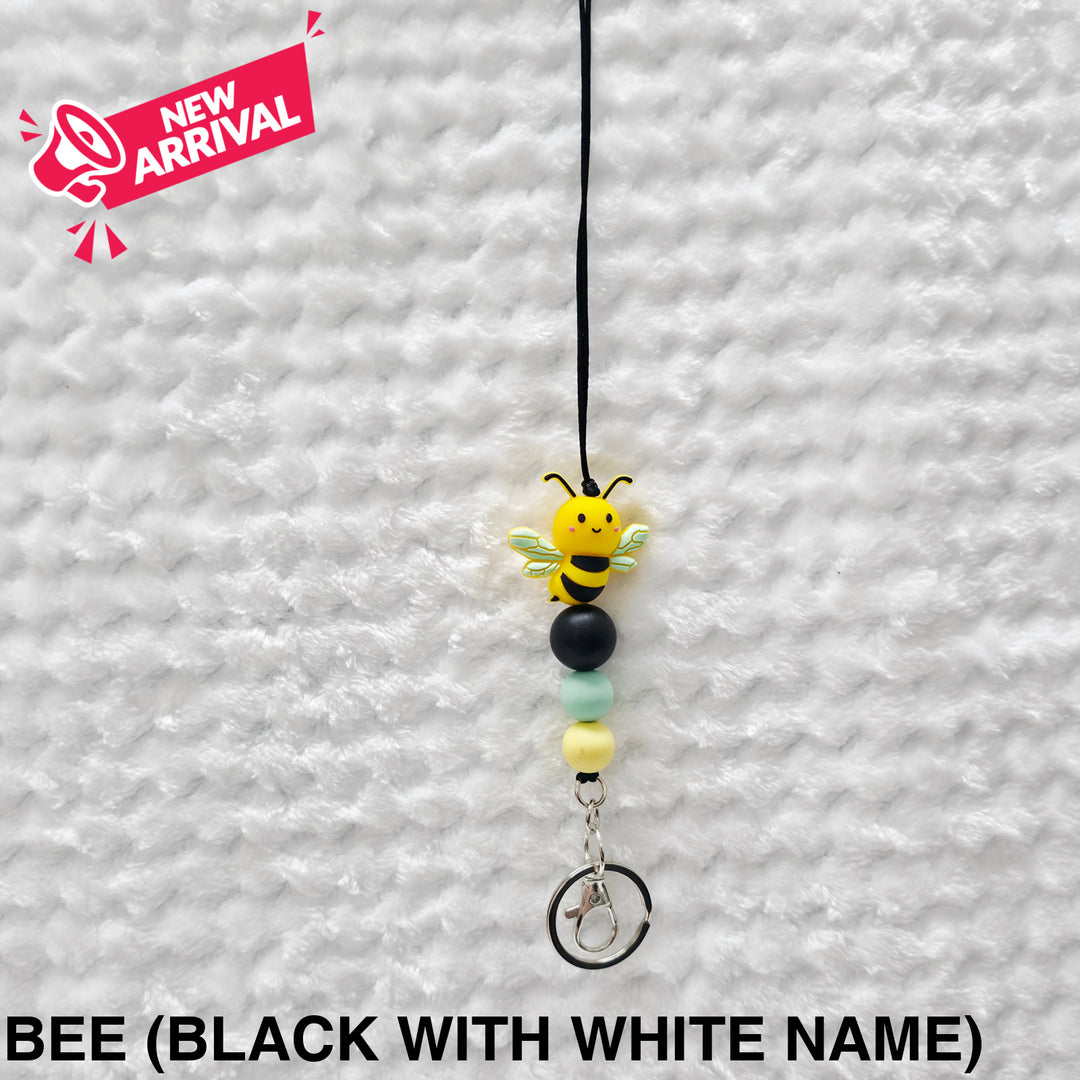 Personalised Beaded Lanyard Bee