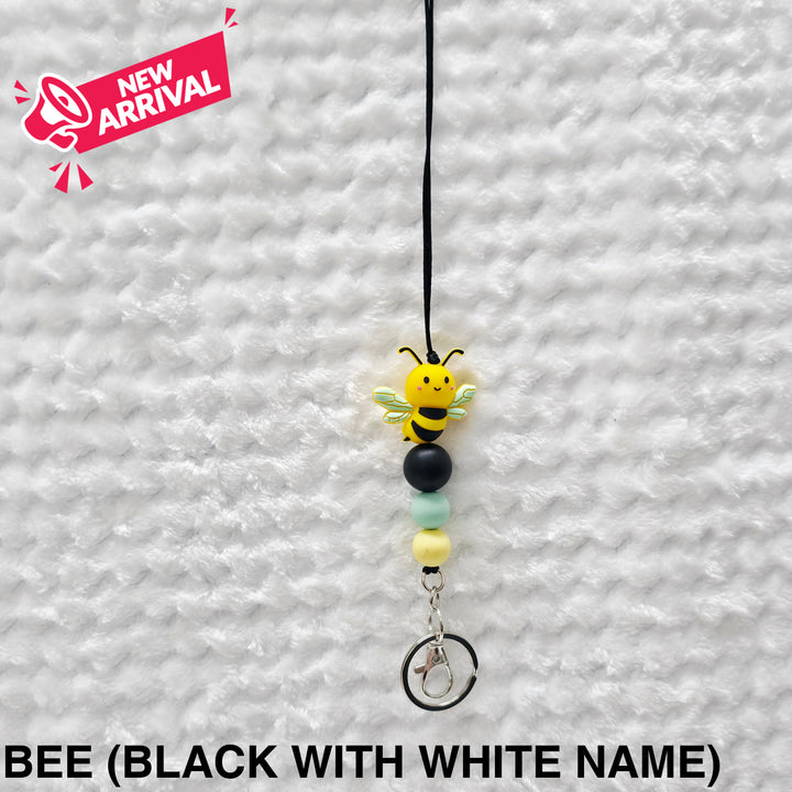 Personalised Beaded Lanyard Bee