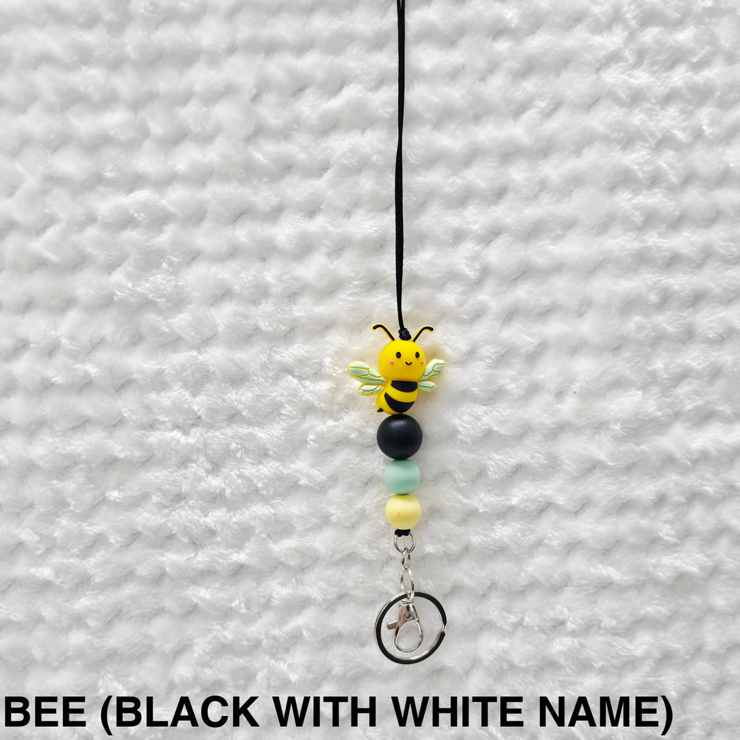 Personalised Beaded Lanyard Bee