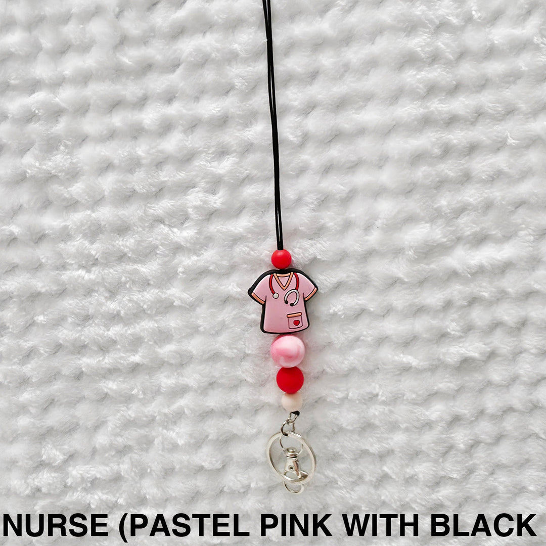 Personalised Beaded Lanyard Nurse