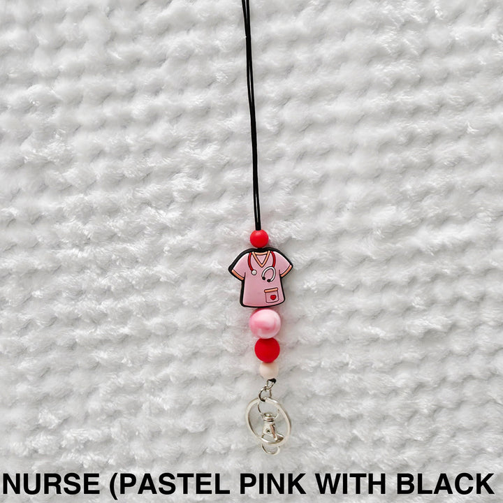 Personalised Beaded Lanyard Nurse