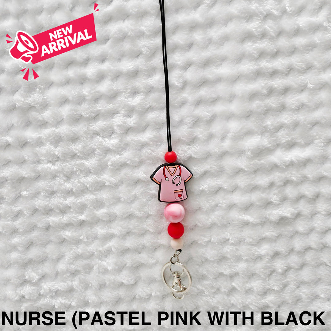 Personalised Beaded Lanyard Nurse