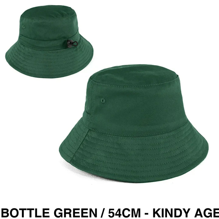 Personalised Bucket Hat - Baby/Toddler (50Cm) Bottle Green
