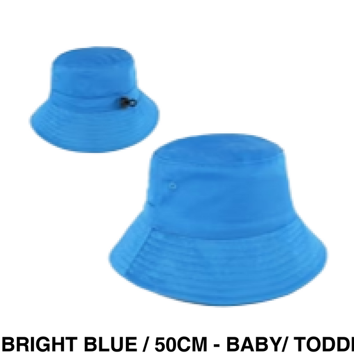 Personalised Bucket Hat - Baby/Toddler (50cm) Bright Blue