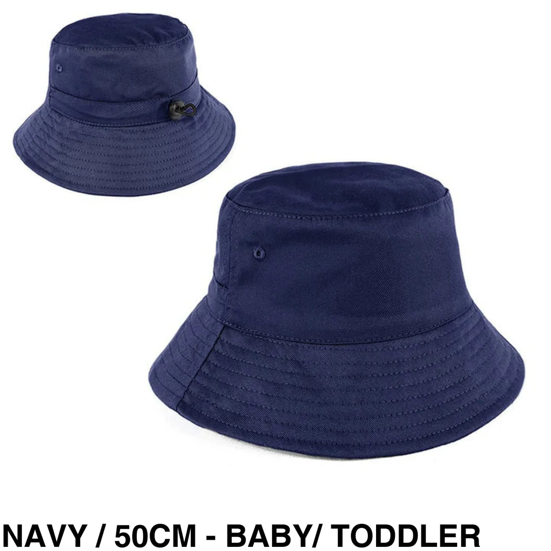 Personalised Bucket Hat - Baby/Toddler (50Cm) Navy